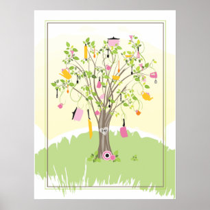 Bridal Shower Tree Poster