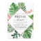 Bridal Shower Tropical Palm Watercolor Geometric