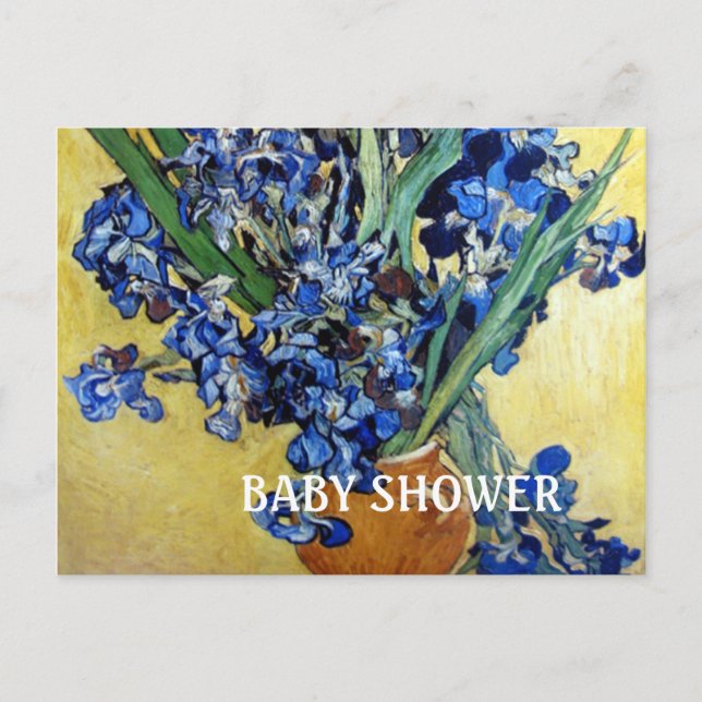 Bridal shower. Vincent van Gogh Invitation Postcard (Front)