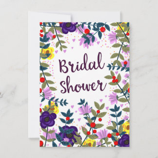Bridal Shower Vintage Flowers Invitation