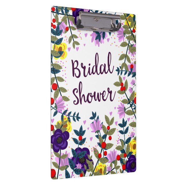 Bridal Shower Vintage Roses Clipboard (Right)