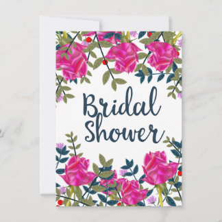 Bridal Shower Vintage Roses Invitation