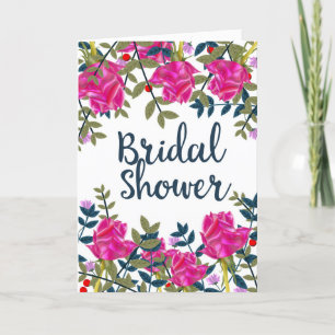 Bridal Shower Vintage Roses Note Card