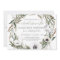 Bridal Shower Watercolor Anemone Olive Leaf Wreath