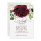 Bridal Shower Watercolor Bouquet Burgundy Wine