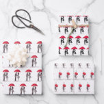 Bridal shower Wedding Anniversary wrapping paper<br><div class="desc">Red umbrella love couple watercolor painting. Hand painted watercolor. Perfect for bridal shower,  wedding gift,  anniversary. Great for couple.</div>