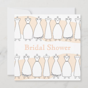 Bridal Shower Wedding Dress Invitation