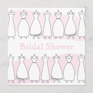 Bridal Shower Wedding Dress Invitation