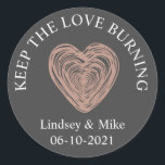 Bridal shower, Wedding favour, Candle Classic Round Sticker<br><div class="desc">Bridal shower,  Wedding favour,  Candle Classic Round Sticker,  Bridal party favour,  Wedding decor,  Candle stickers, </div>