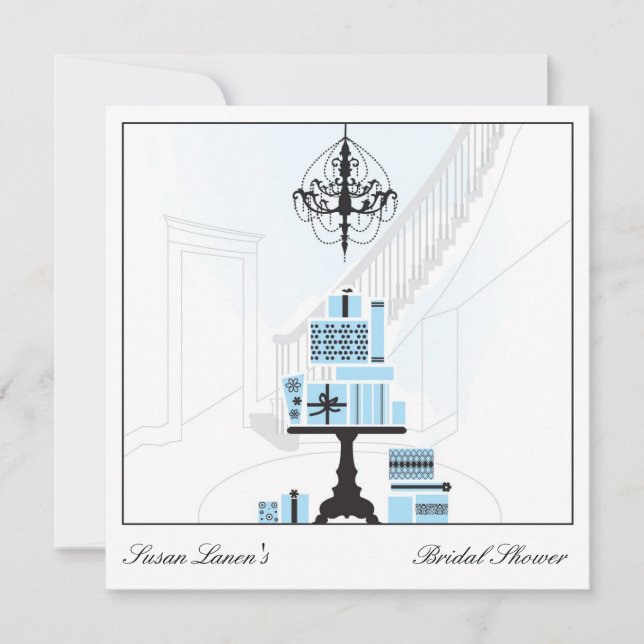 Bridal Shower Wedding Gift Table Invitation (Front)