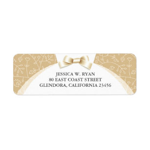 Bridal Shower Wedding Return Address Labels