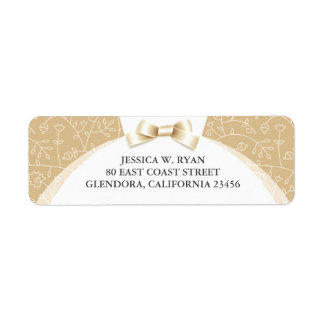 Bridal Shower Wedding Return Address Labels