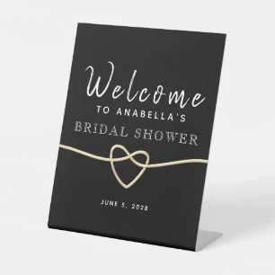 Bridal Shower Welcome Pedestal Sign