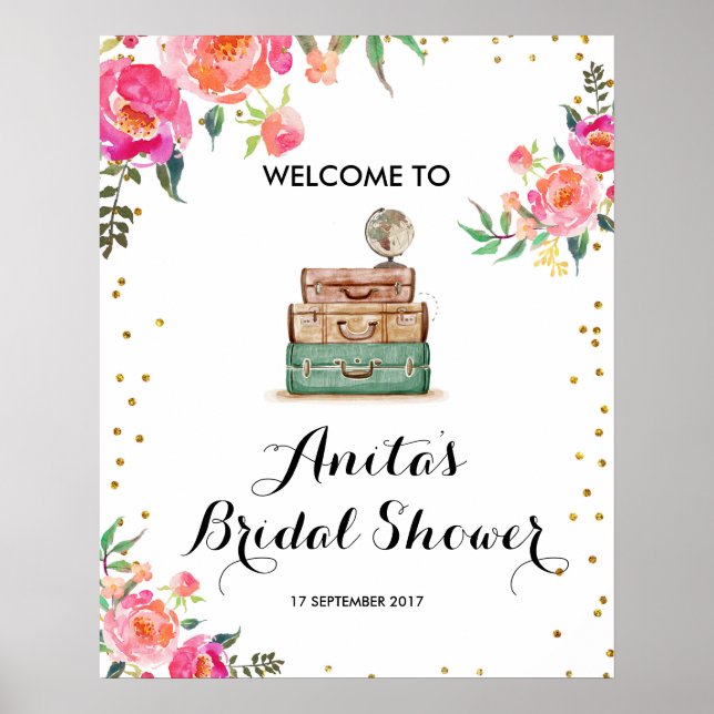 Bridal Shower Welcome Sign (Front)