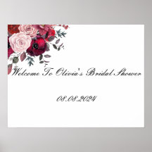 BRIDAL SHOWER WELCOME SIGN BRIDAL SHOWER