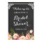 Bridal Shower Welcome Sign Chalkboard Frame Flower