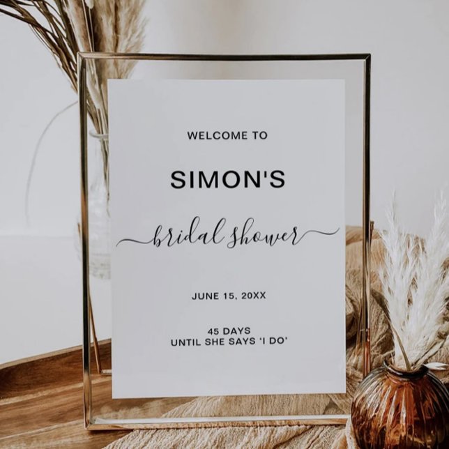 Bridal Shower Welcome Sign Template (Bridal Shower Welcome Sign Template)