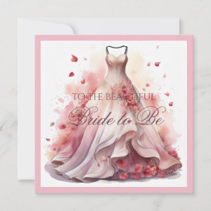Bridal Shower White Wedding Dress Congratulations