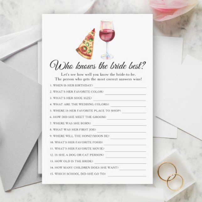 Bridal Shower Who knows the bride best (Creator Uploaded)