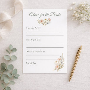 Bridal Shower Wildflower Advice for The Bride