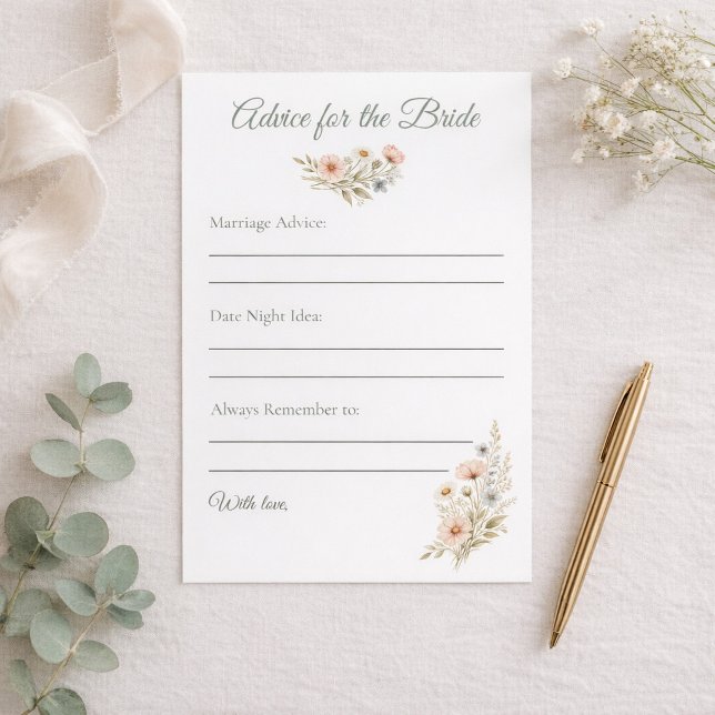 Bridal Shower Wildflower Advice for The Bride (Creator Uploaded)