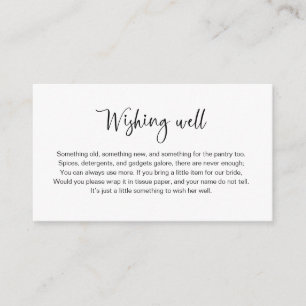 Bridal Shower Wishing Well Insert