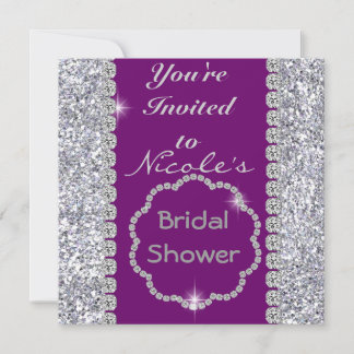 Bridal Shower with CRYSTALS Invitation