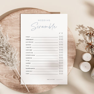 Bridal Shower Word Scramble Game