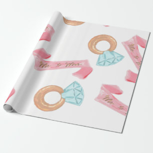 bridal shower wrapping paper