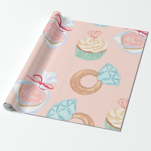 bridal shower  wrapping paper (Unrolled)