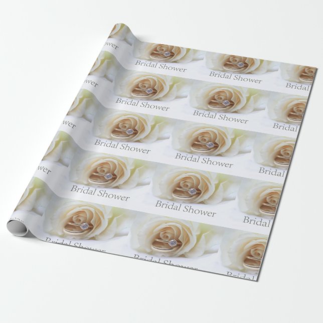 Bridal Shower Wrapping Paper (Unrolled)
