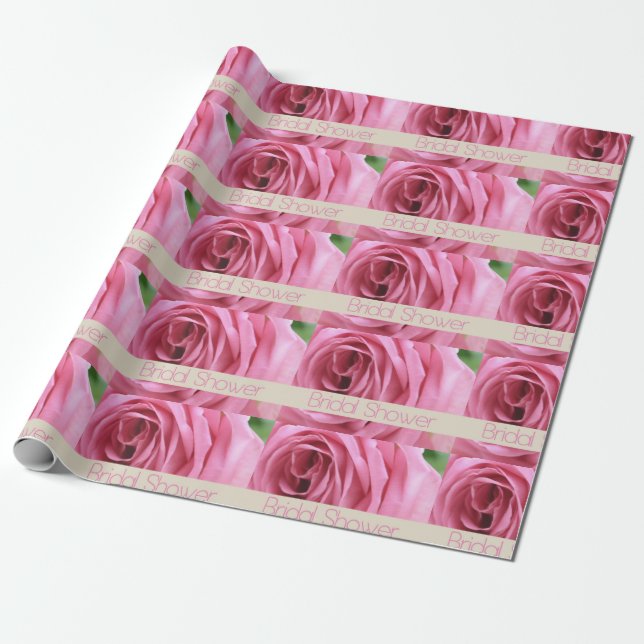 Bridal Shower Wrapping Paper (Unrolled)