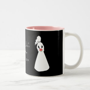 Bridal Silhouette II Two-Tone Coffee Mug