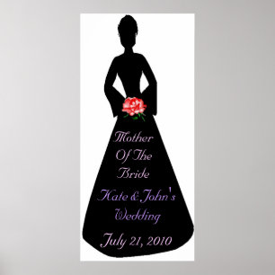 Bridal Silhouette Mother Of The Bride Poster