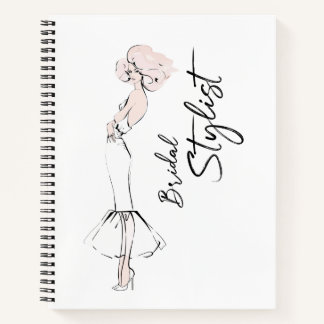Bridal Stylist girl in wedding dress Notebook