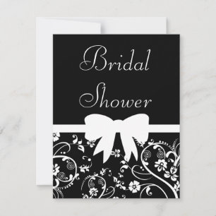 Bridal Swirls Shower Invitation White