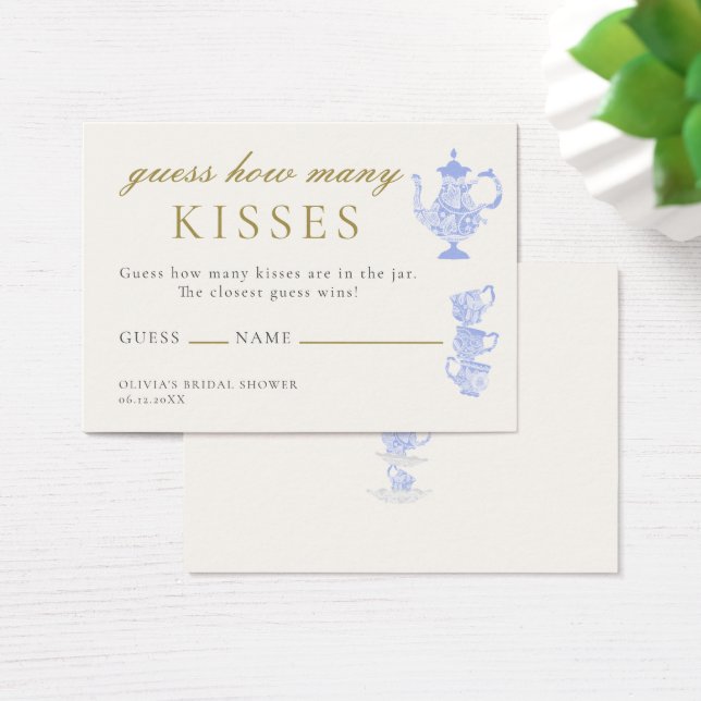 Bridal Tea China Lace Guess How Many Kisses Game (Desk)