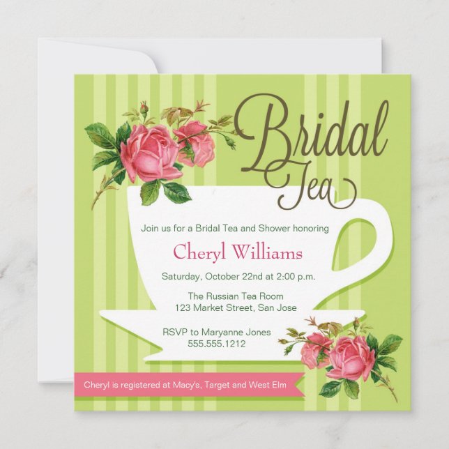 Bridal Tea Invitation (Front)