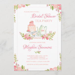 Bridal Tea Party Invitation