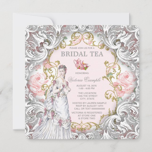 Bridal Tea Party Invitation (Front)