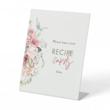 Bridal Tea Party Recipe Card 