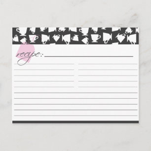 Bridal Tea Recipe Card