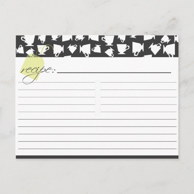 Bridal Tea Recipe Card (Front)