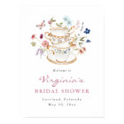 Bridal Tea Welcome Poster