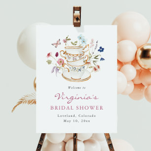 Bridal Tea Welcome Poster