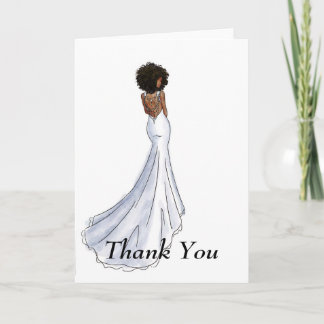 Bridal Thank You Card- African American