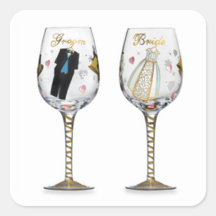 BRIDAL TOASTING GLASSES STICKER