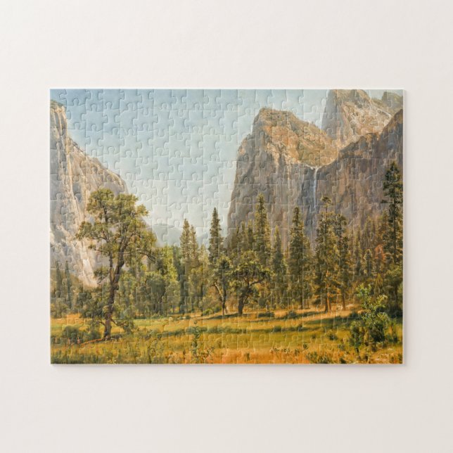 Bridal Veil Falls, California | Albert Bierstadt Jigsaw Puzzle (Horizontal)
