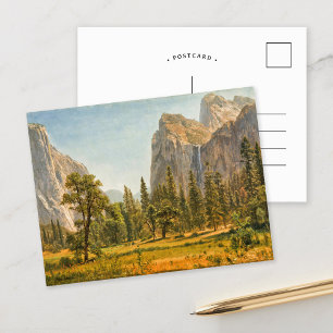 Bridal Veil Falls, California   Albert Bierstadt Postcard