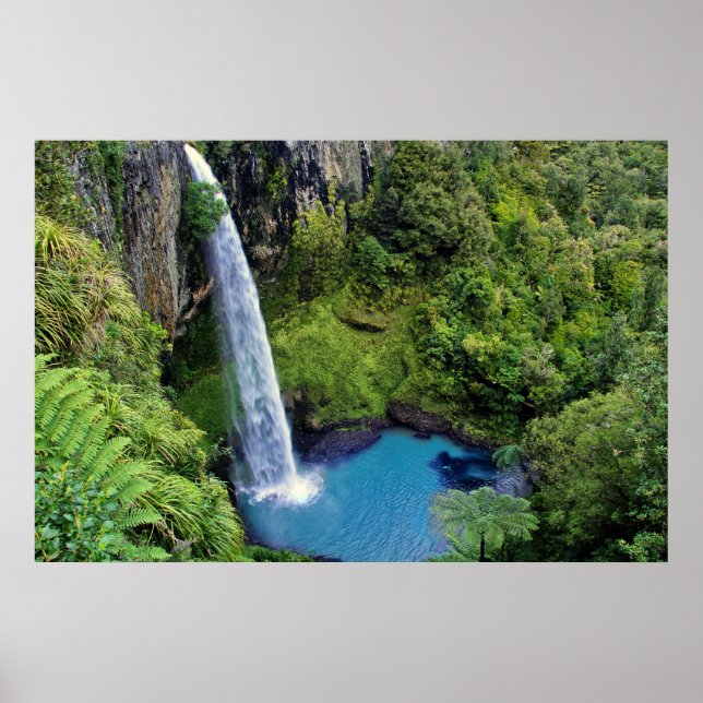 Bridal Veil Falls, NZ Poster (Front)